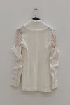 marc le bihan stitching kimono jacket 2201-E21 OFF WHITE